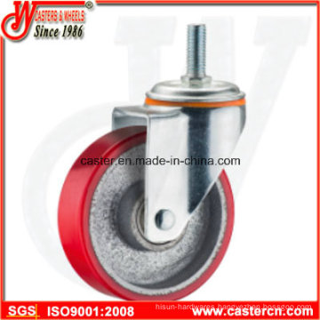 5 Inch Medium Duty Swivel PU on Steel Caster with Stem